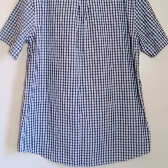 Izod check short sleeve button down shirt men size large - Picture 8 of 8
